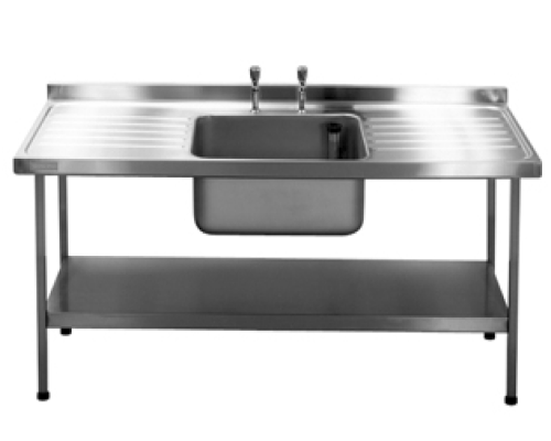 Franke Sissons Catering Sink with Double Drainer + Underframe 1800