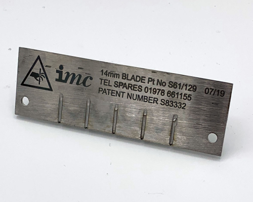 IMC Blades for CS-C1/PC2 Chipper Knife Block - 14 mm x 14 mm - S61/129