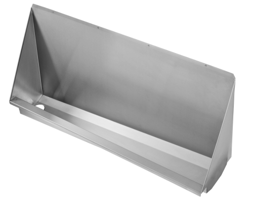 Franke Sissons 1200mm Water-Free Wall Mounted Urinal Trough Left Hand Waste