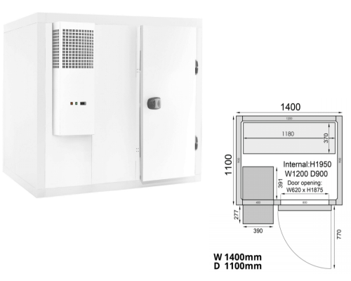 Interlevin Mercatus Freezer Rooms -  ME1411F